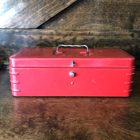 vintage metal th max small tool box|Vintage Small Metal Tool Box for sale .